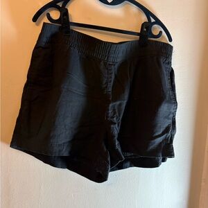 Old Navy Black High-Waist Elastic Shorts